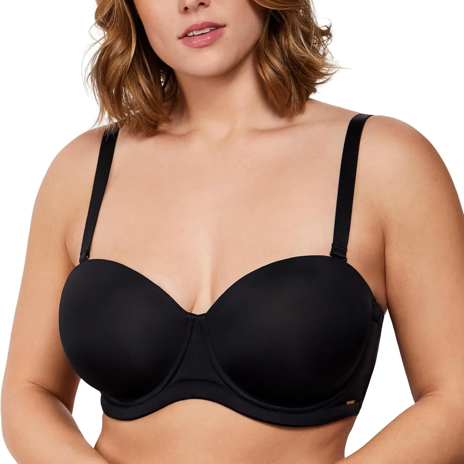HSIA Strapless Bras for Big Bust Women Convertible Bra for Heavy Breast Strapless Bra Red Carpet Supportive Underwire