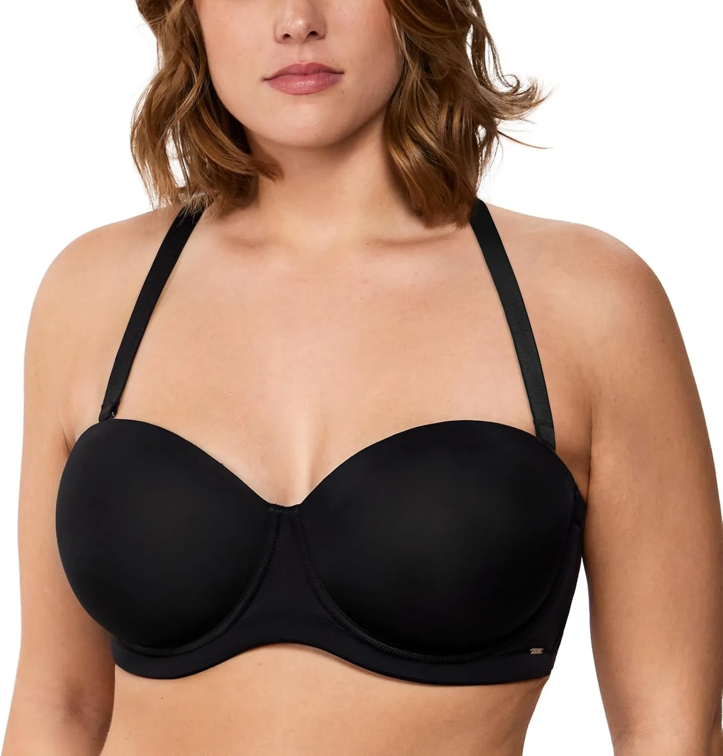 HSIA Strapless Bras for Big Bust Women Convertible Bra for Heavy Breast Strapless Bra Red Carpet Supportive Underwire