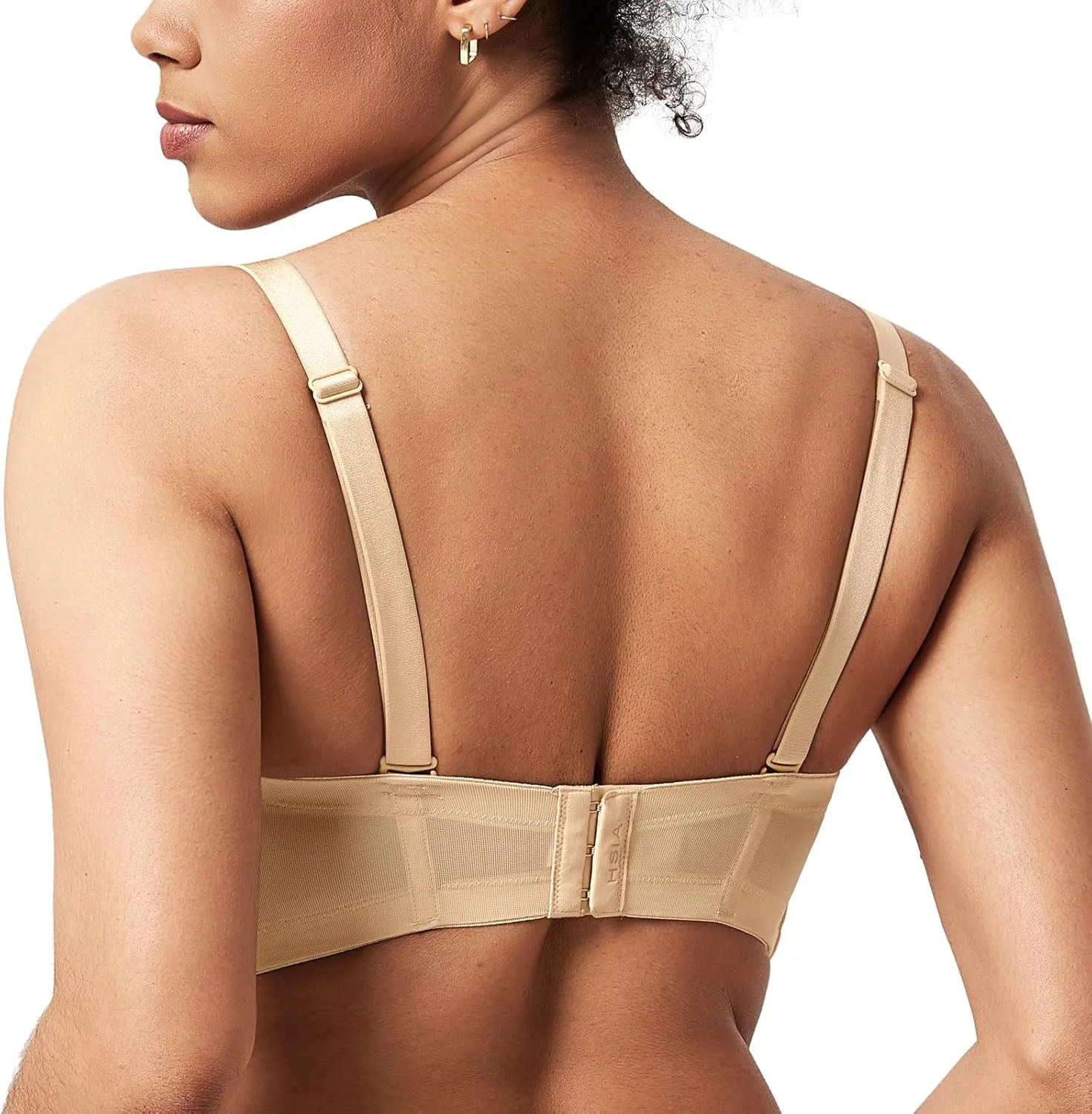 HSIA Strapless Bras for Big Bust Women Convertible Bra for Heavy Breast Strapless Bra Red Carpet Supportive Underwire