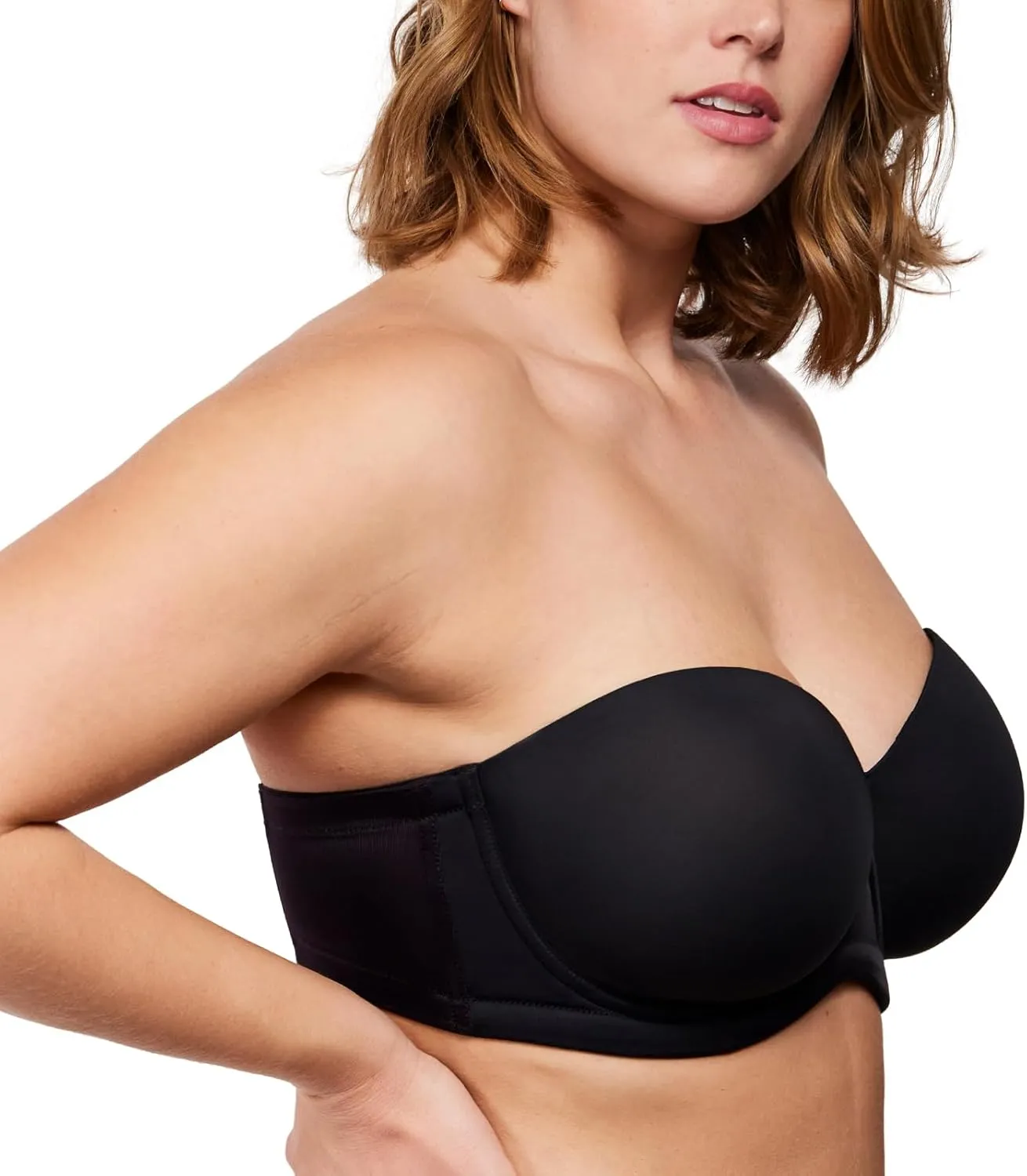 HSIA Strapless Bras for Big Bust Women Convertible Bra for Heavy Breast Strapless Bra Red Carpet Supportive Underwire