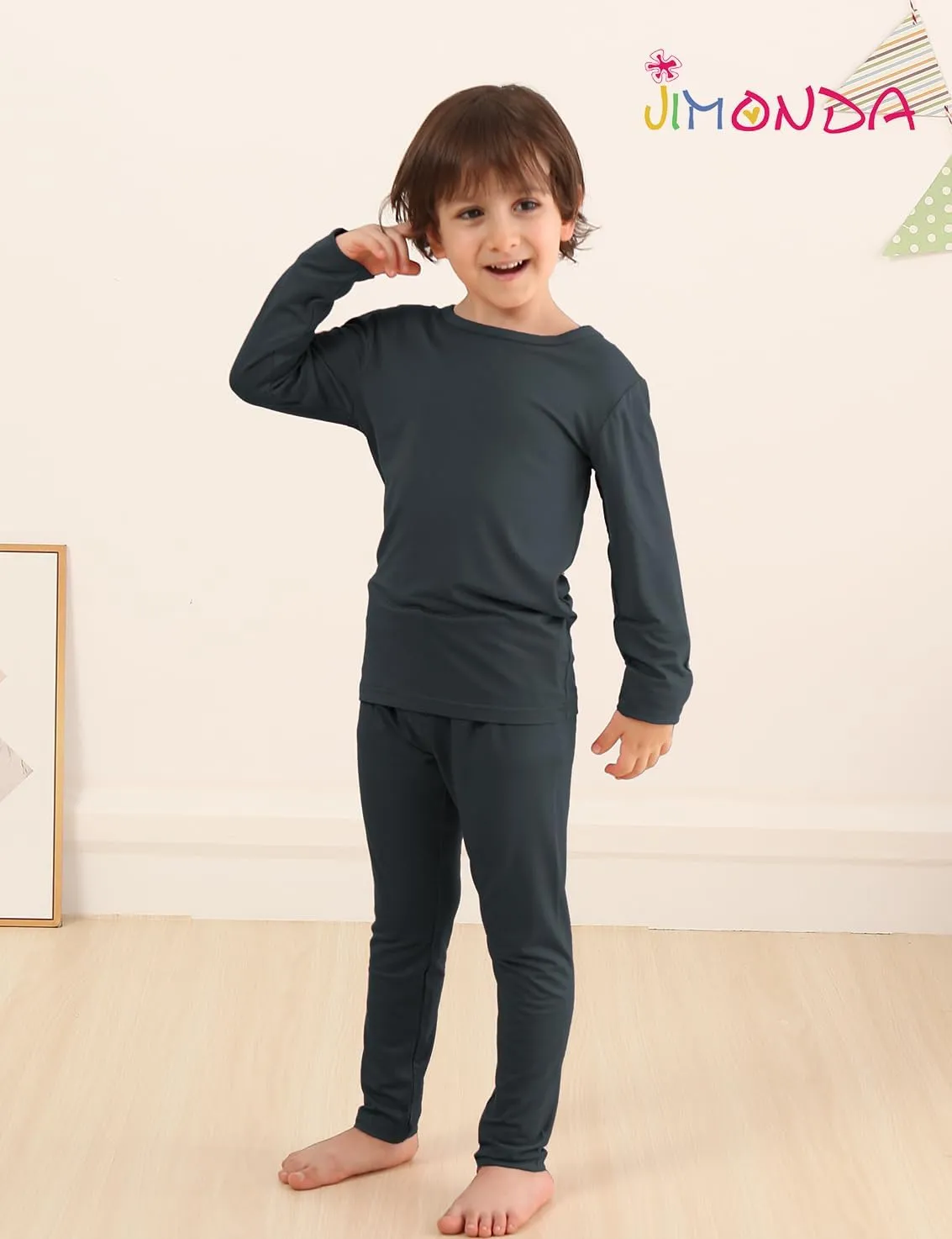 Jimonda Baby Boys Girls Pajama Sets Toddler Sleepwear Cool Jammies 2pcs Viscose from Bamboo PJs 18M-8Y