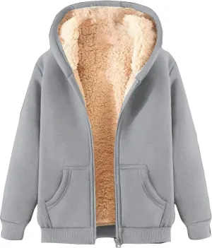 JOFOW zip up hoodie women cropped sweatshirt trendy queen hoodie womens fleece zip up jacket