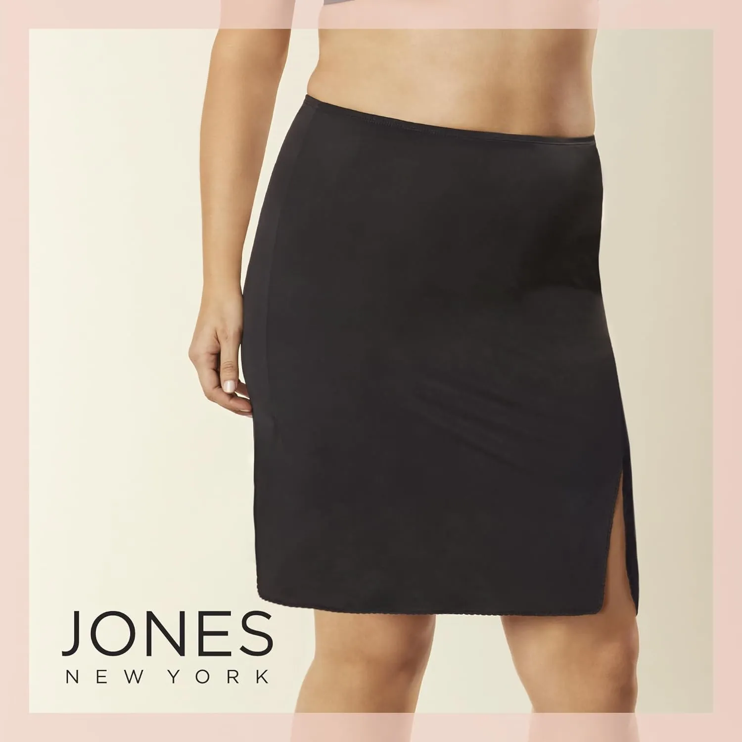 Jones New York Women's Silky Touch 23" Anti-Cling Knee Length Half Slip Skirt