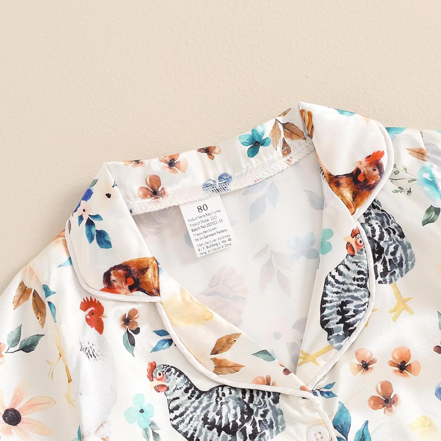 Kids Toddler Girls Pajamas Baby Short Sleeve Lapel Button Down Tops   Shorts Satin Silk Sleepwear Summer Loungewear