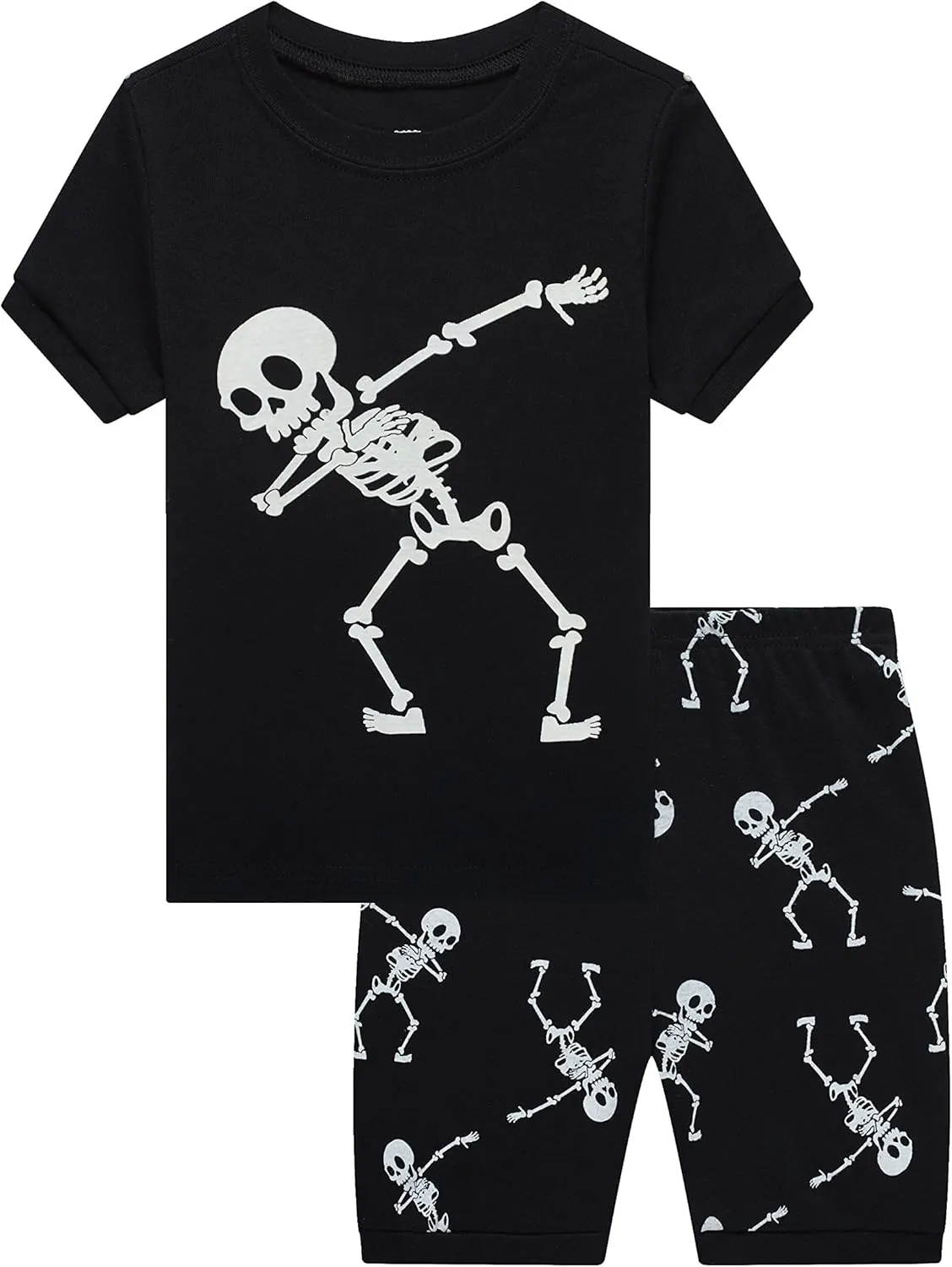 KikizYe Boys Short Sleeve Pajamas Kids Summer Pjs Children Pajamas