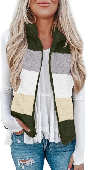 LCMTWX Womens 2023 Winter Fuzzy Fleece Jacket Pocket Zipper Coat Solid Oversized Fuzzy Fleece Fluffy Faux Fur