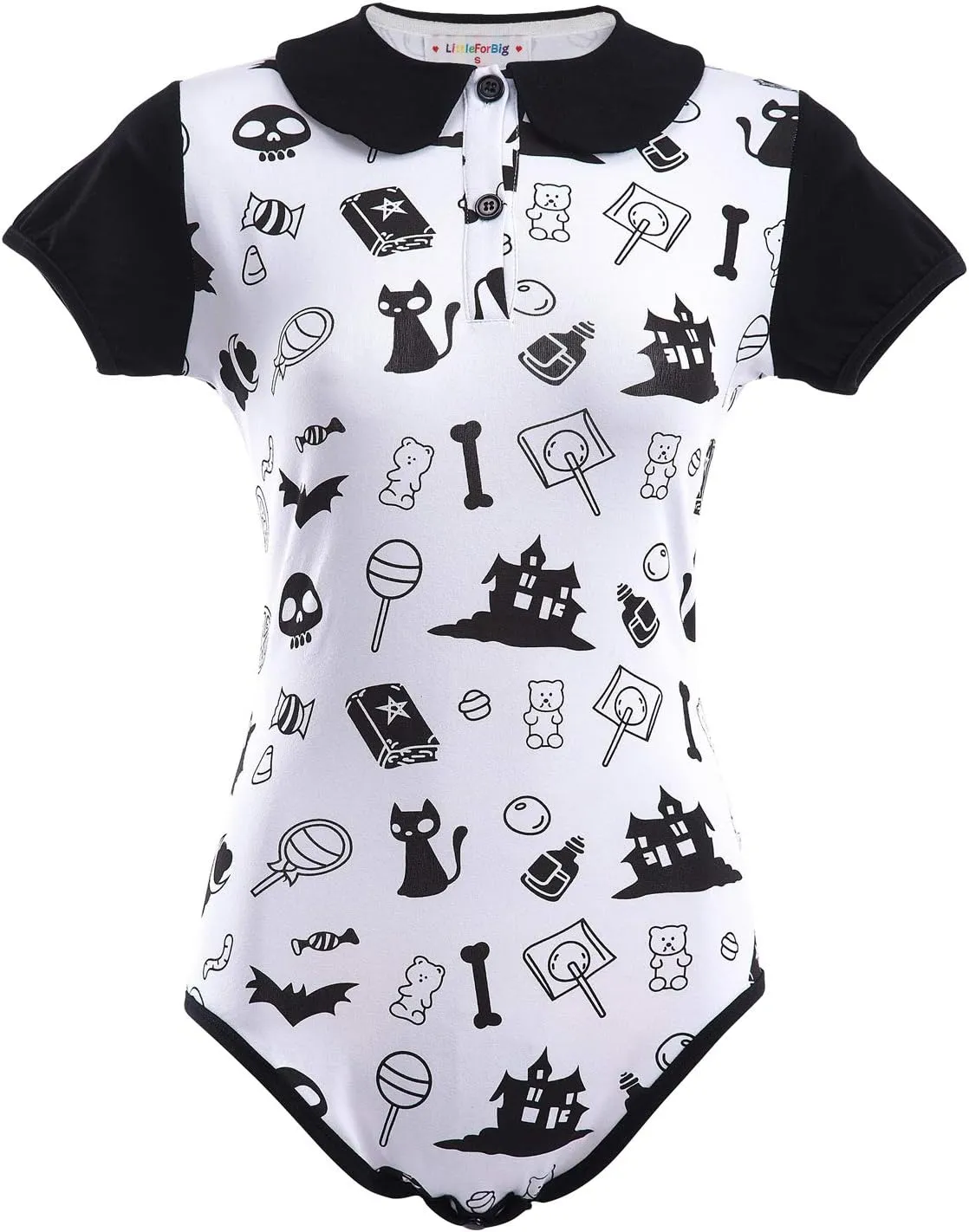 Littleforbig Cotton Romper Onesie Pajamas Bodysuit - Halloween