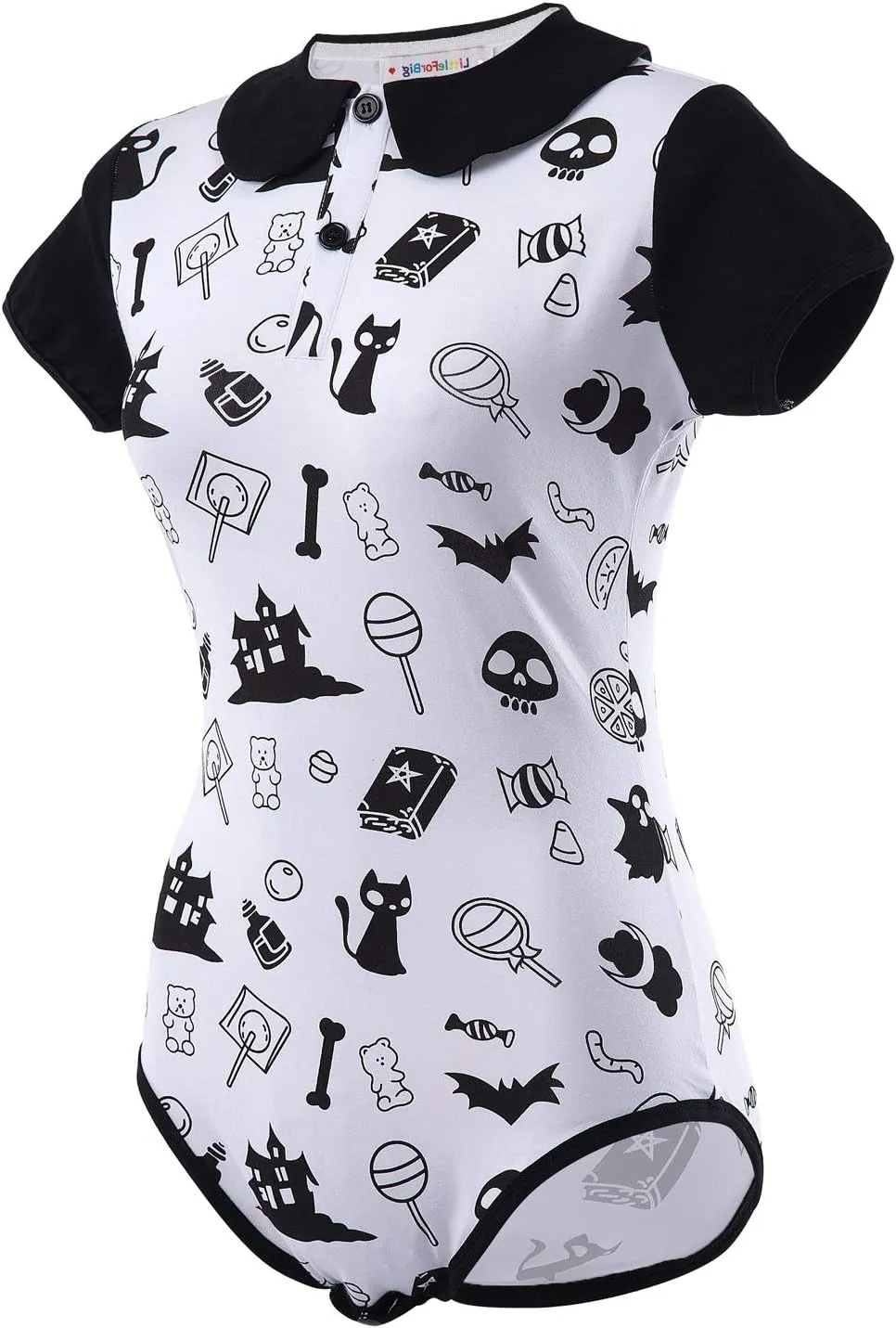 Littleforbig Cotton Romper Onesie Pajamas Bodysuit - Halloween