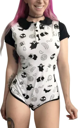 Littleforbig Cotton Romper Onesie Pajamas Bodysuit - Halloween