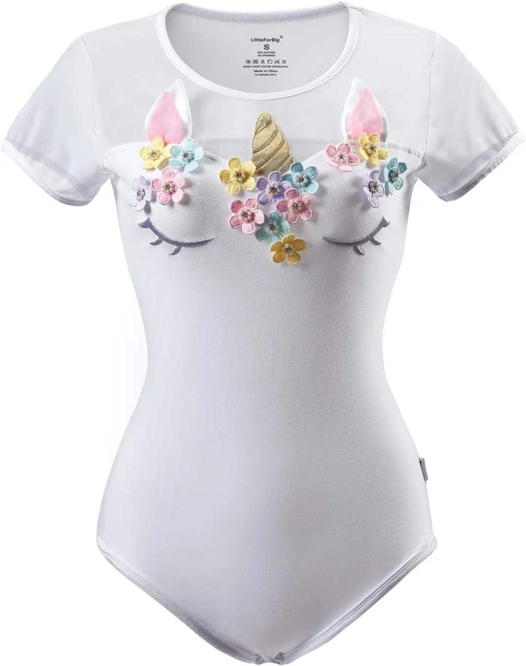 Littleforbig Cotton Romper Onesie Pajamas Bodysuit – Unicorn
