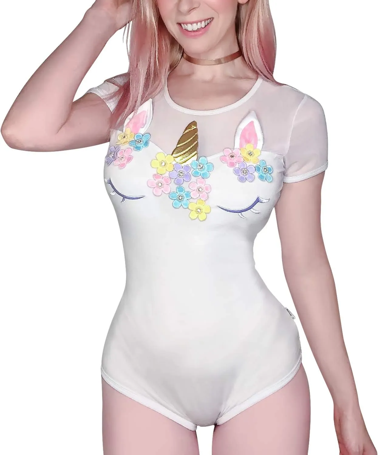 Littleforbig Cotton Romper Onesie Pajamas Bodysuit – Unicorn