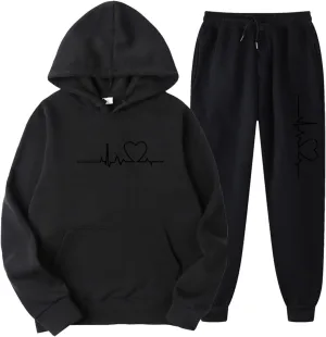 Lounge Sets for Women 2025 Sleeve Pullover Hooded Crop Top Sets Long Sleeve Sweatshirt Jogger Pants Set 2 Piece