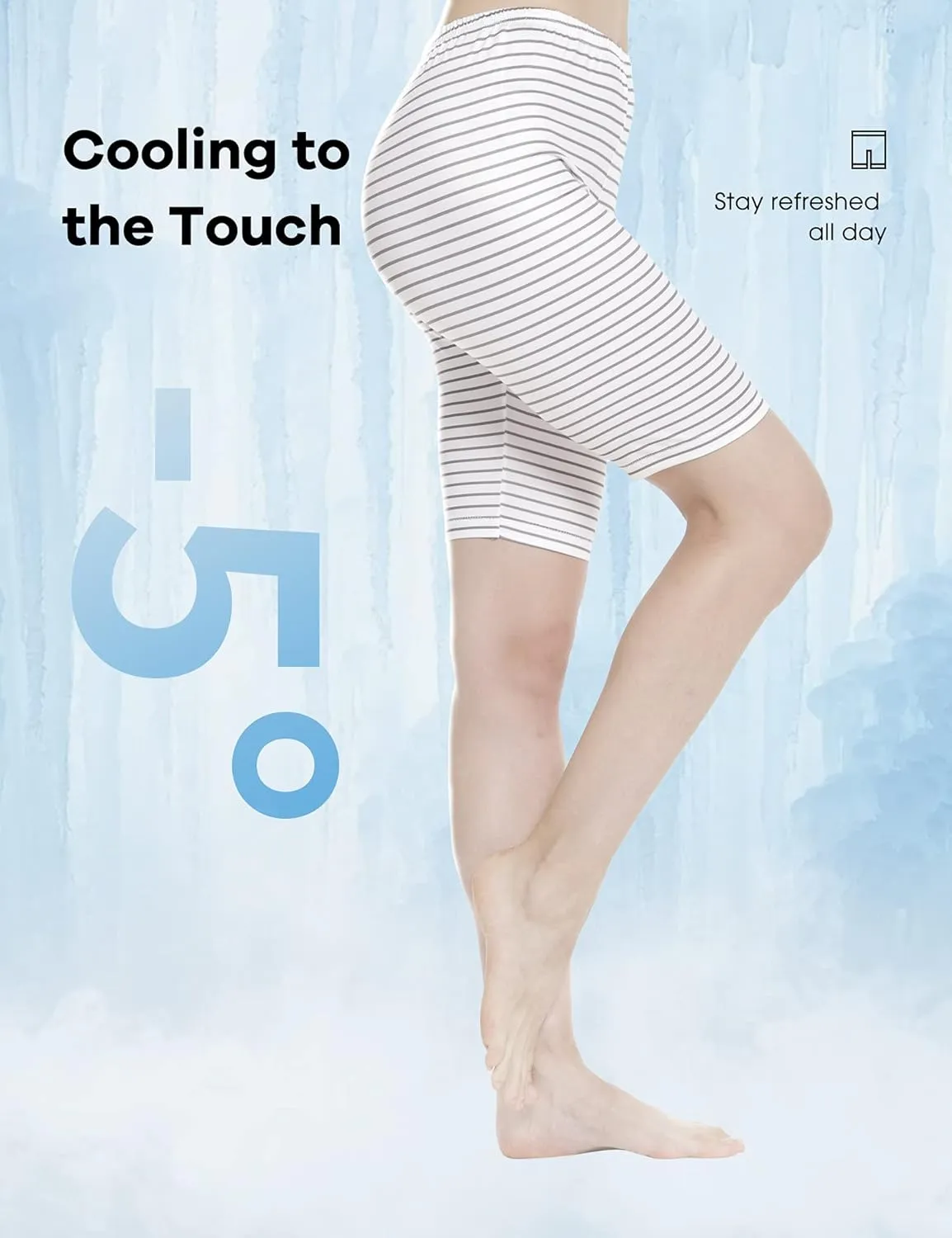 MANCYFIT Short Leggings for Women Slip Shorts Mid Thigh Legging Plus Size Undershorts Flat