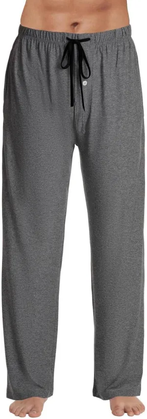 Mens Christmas Pajama Pants Sleepwear Lounge Pants Drawstring Elastic Lightweight Straight Leg Pj Pants with Pocket