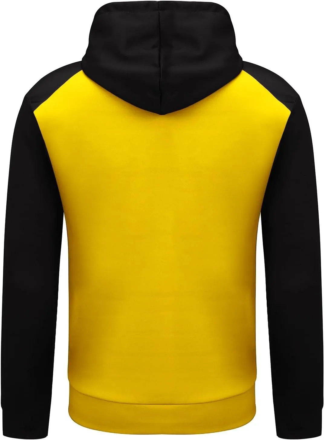 Mens Hooded Sweatshirts Long Sleeve Pullover Patchwork Hoodie Casual Drawstring Baseball Hoodie Color Block Fall Tops