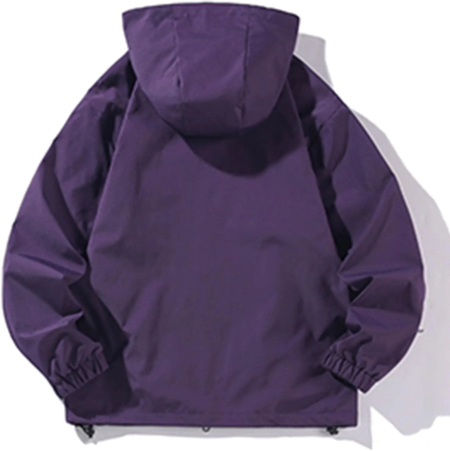 Men's Lightweight Softshell Jacket Outdoor Loose Windproof Hooded Jackets Outerwear for Men Hiking Cycling Travel
