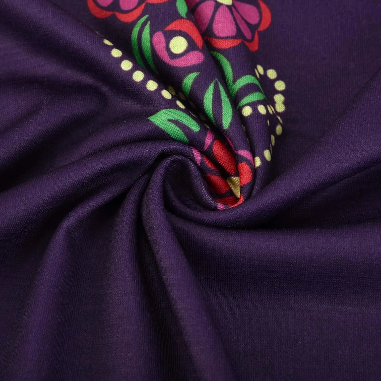 Mexican Shirt for Women 2024 Fashion Mexican Embroidered Blouse Ethnic Style Tees Boho Floral Print Short Sleeve Tops