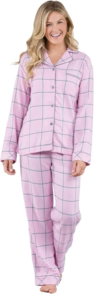 PajamaGram World's Softest Flannel Women's Boyfriend Pajamas