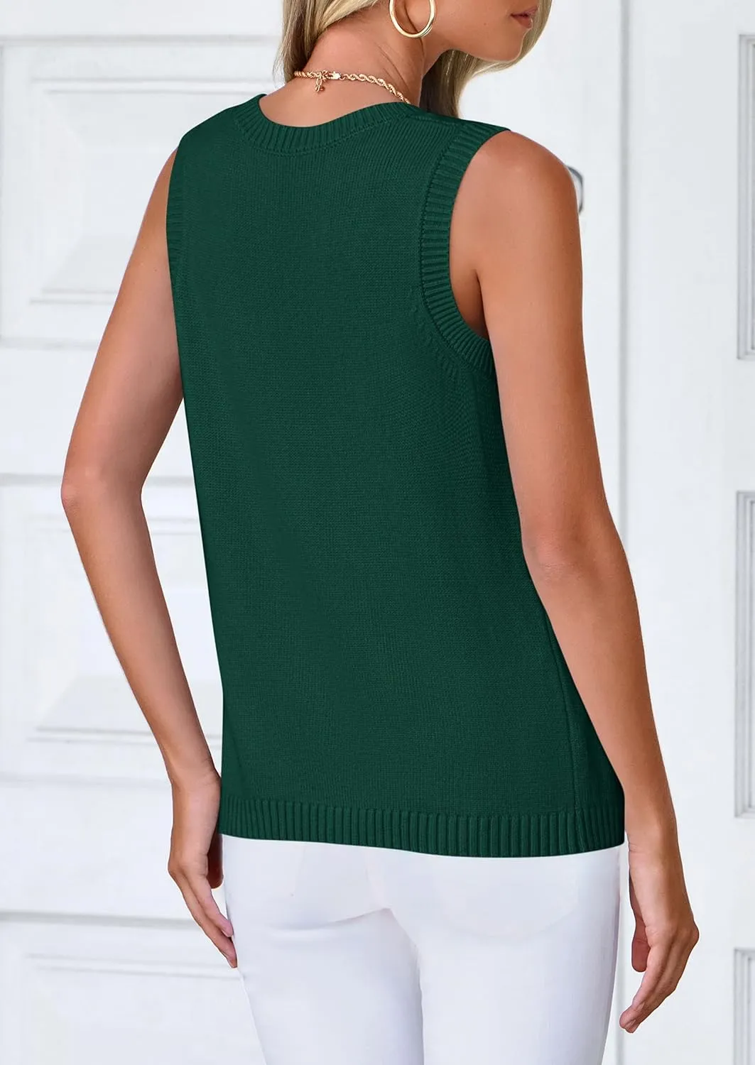 PRETTYGARDEN Sweater Vest Women 2025 Spring Summer Casual Lightweight Knit Sleeveless Button Down Tank Tops Trendy Clothes