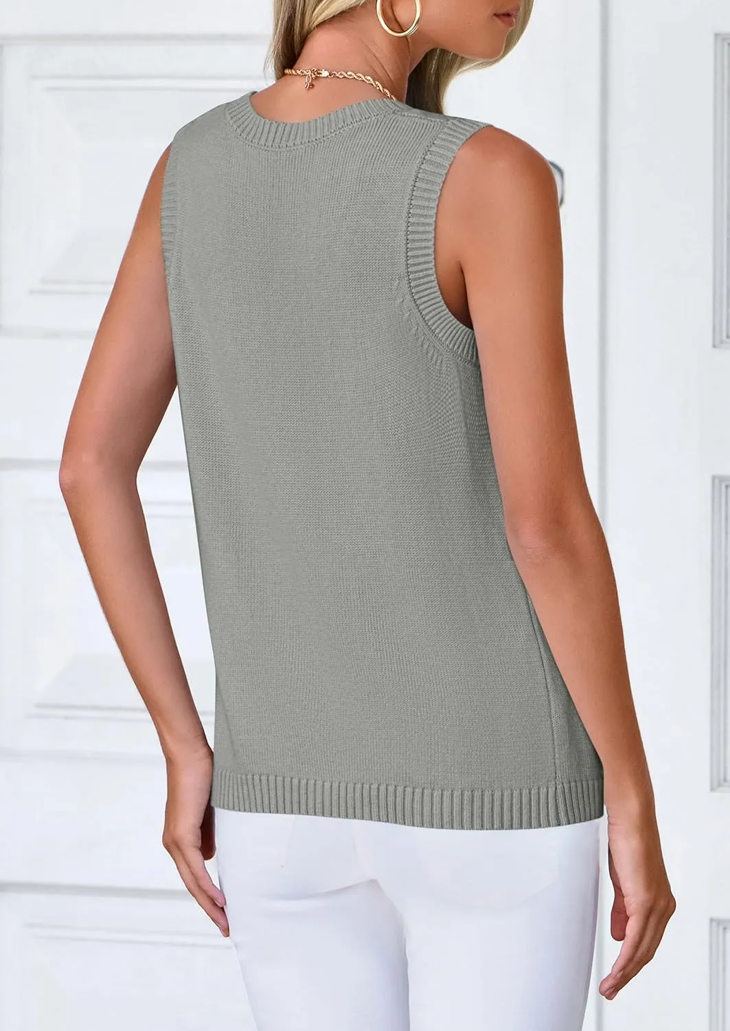 PRETTYGARDEN Sweater Vest Women 2025 Spring Summer Casual Lightweight Knit Sleeveless Button Down Tank Tops Trendy Clothes
