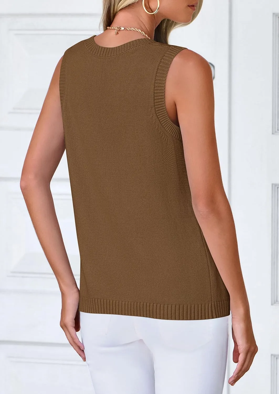 PRETTYGARDEN Sweater Vest Women 2025 Spring Summer Casual Lightweight Knit Sleeveless Button Down Tank Tops Trendy Clothes