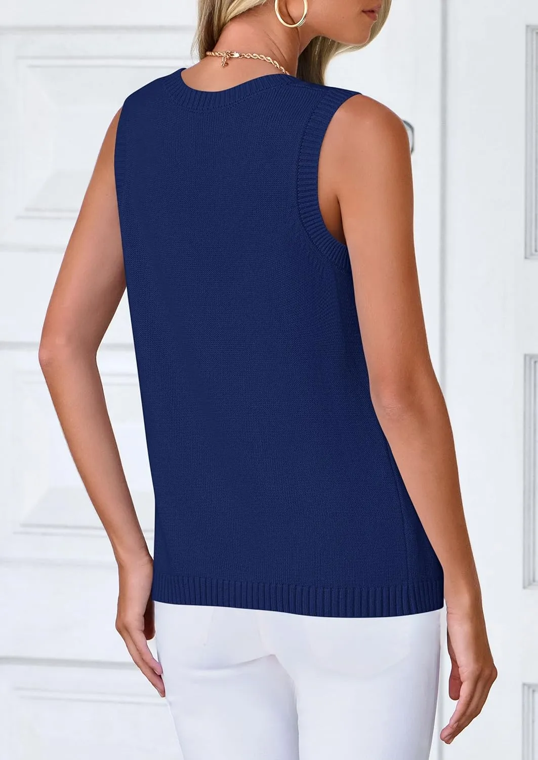 PRETTYGARDEN Sweater Vest Women 2025 Spring Summer Casual Lightweight Knit Sleeveless Button Down Tank Tops Trendy Clothes