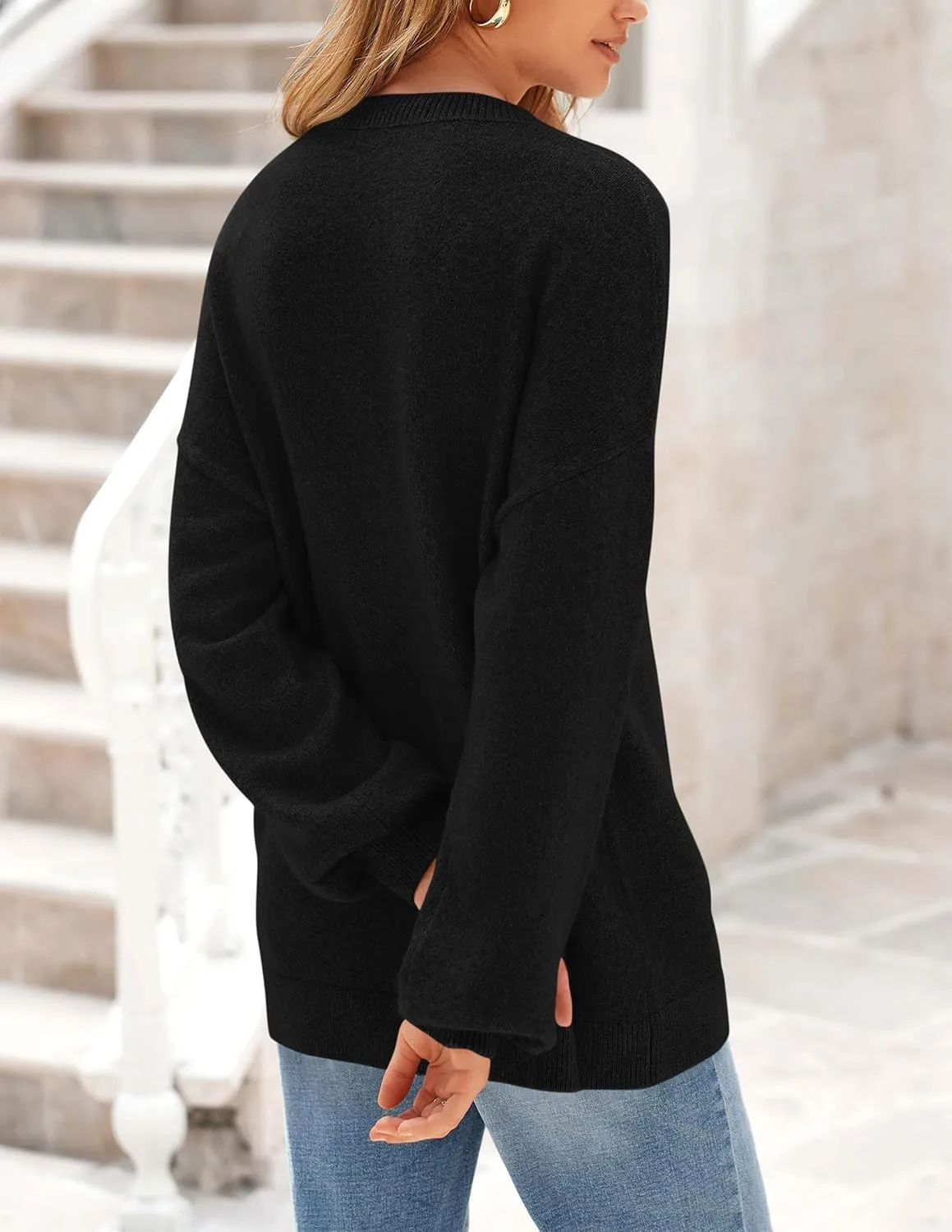 PRETTYGARDEN Women's Winter Sweaters Casual Crew Neck Long Sleeve Pullover Ribbed Knit Loose Fit Sweater Tops