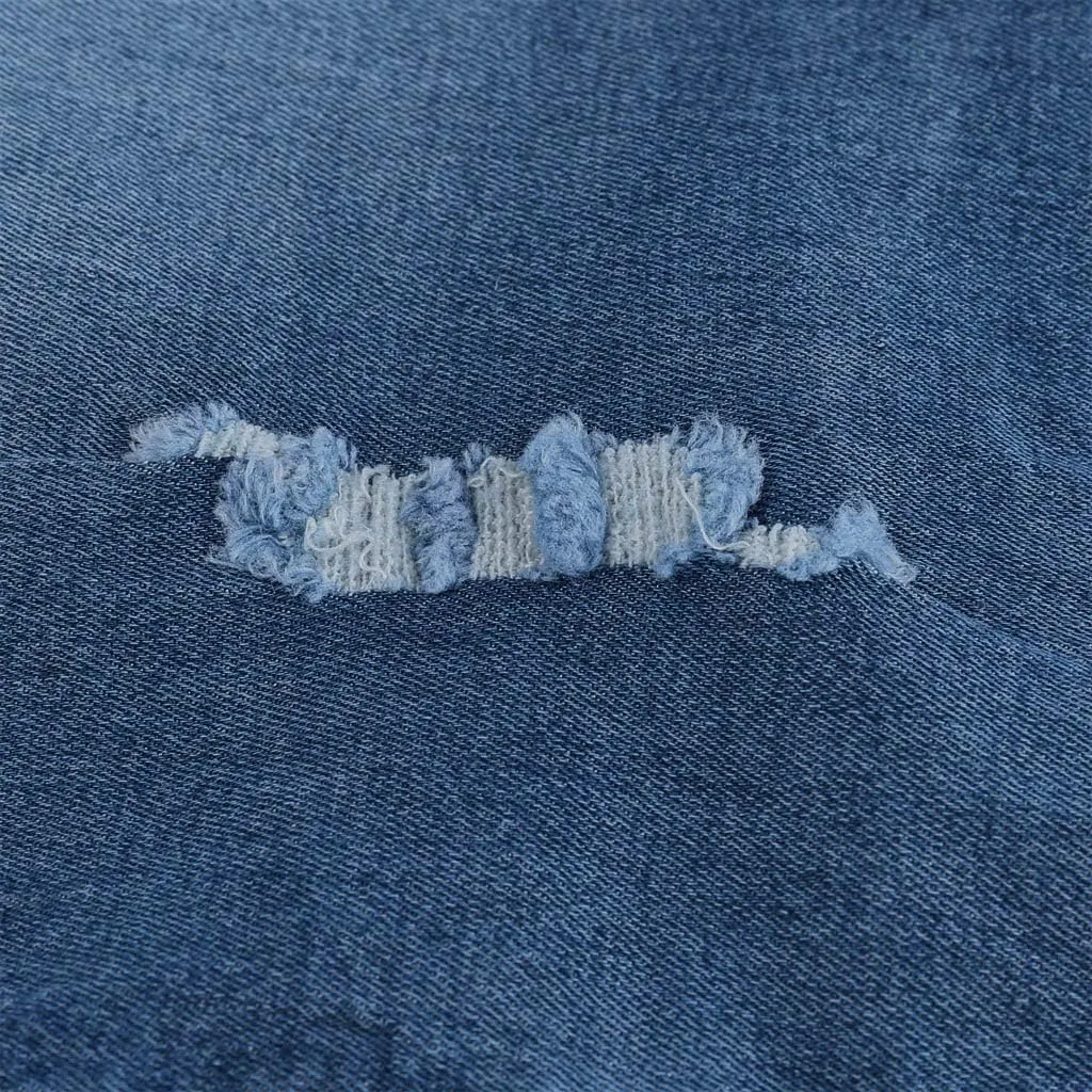 Ripped Jean Shorts for Women High Waisted Stretchy Plus Size Denim Distressed Jeans Sports Ripped Shorts