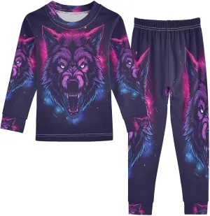 senya Pajama Sets Long Sleeve Top and Pants Sleepwear Branches Sloth for 2-8 Years Old