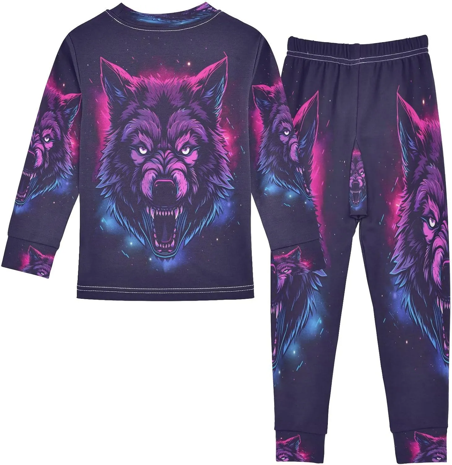 senya Pajama Sets Long Sleeve Top and Pants Sleepwear Branches Sloth for 2-8 Years Old