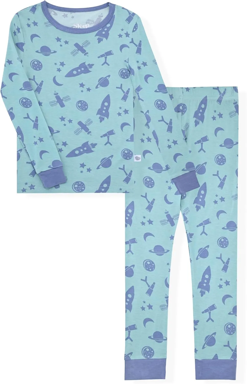 Sleep On It Boys Pajama Sets Soft Breathable Viscose Bamboo Toddlers Boys Pajamas with Fun Prints Sizes for Kids Sleepwear