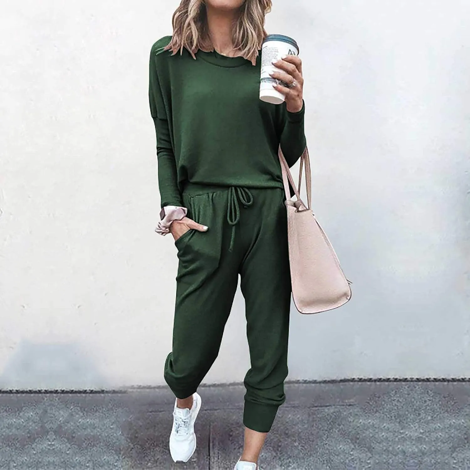 Sweat Suits for Women Set Loungewear Jogger Two Piece Outfit Set 2 Piece Tracksuits Casual Long Pant Set With Pockets