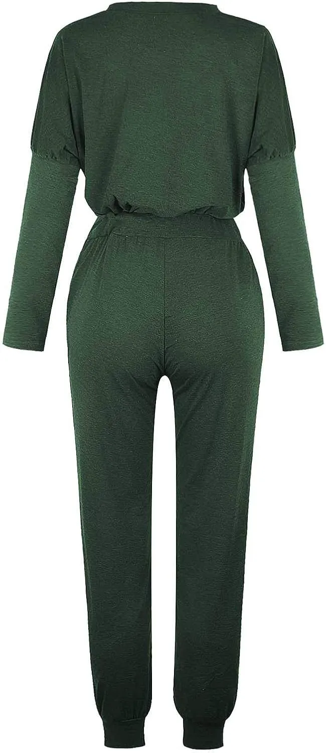 Sweat Suits for Women Set Loungewear Jogger Two Piece Outfit Set 2 Piece Tracksuits Casual Long Pant Set With Pockets