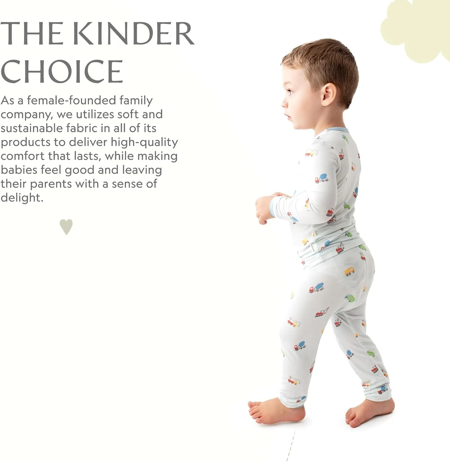 Toddler Pajamas – 95% Bamboo Viscose, 5% Spandex – Soft, Breathable Long-Sleeve Pajama Set for Kids, Sleepwear, Imported