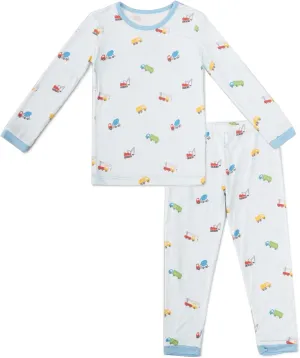 Toddler Pajamas – 95% Bamboo Viscose, 5% Spandex – Soft, Breathable Long-Sleeve Pajama Set for Kids, Sleepwear, Imported
