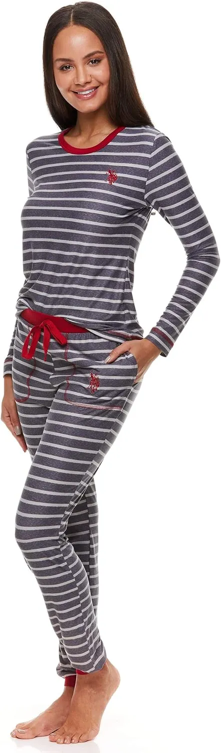 U.S. Polo Assn. Womens Pajama Sets, Pajama Sets for Women 2 Piece, Ladies Pajamas