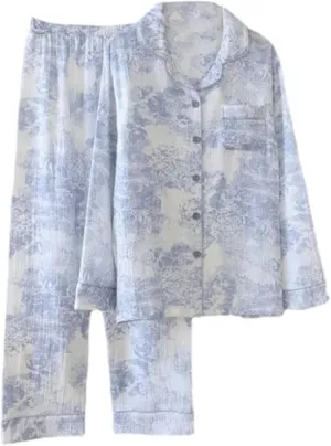 Vhitler Linen Set Coquette Womens Pajamas Set Summer Lounge Sets for Women Old Money Aesthetic