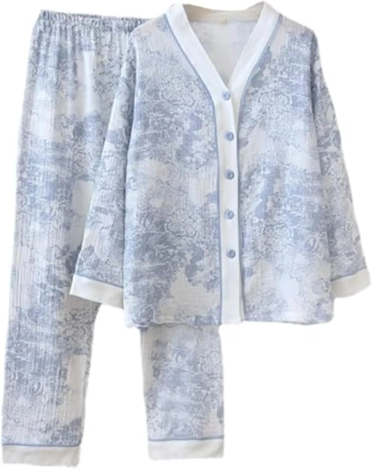 Vhitler Linen Set Coquette Womens Pajamas Set Summer Lounge Sets for Women Old Money Aesthetic