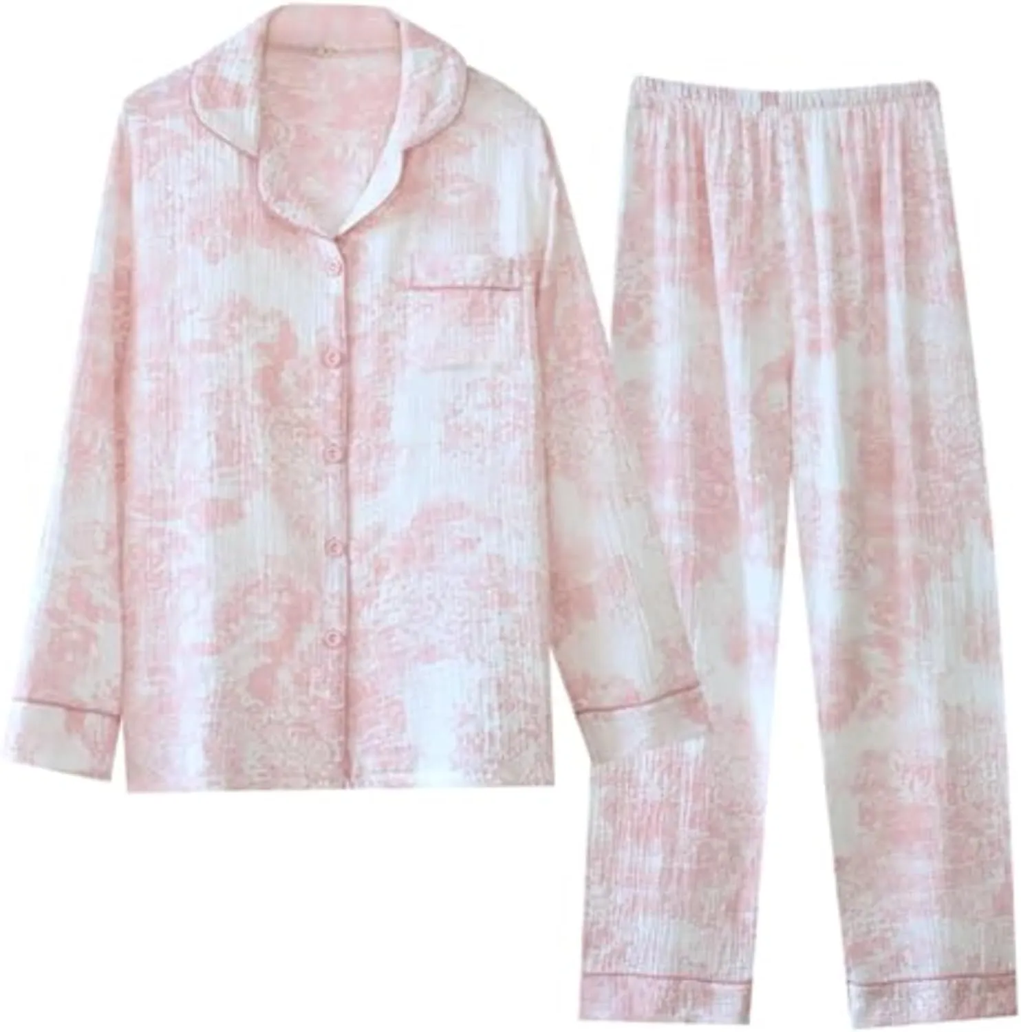 Vhitler Linen Set Coquette Womens Pajamas Set Summer Lounge Sets for Women Old Money Aesthetic