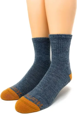 Warrior Alpaca Socks - Comfort Cushioned Retro Solid Quarter Crew for Adults - Unisex
