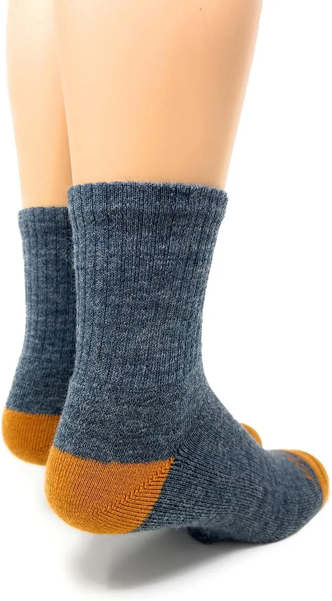 Warrior Alpaca Socks - Comfort Cushioned Retro Solid Quarter Crew for Adults - Unisex