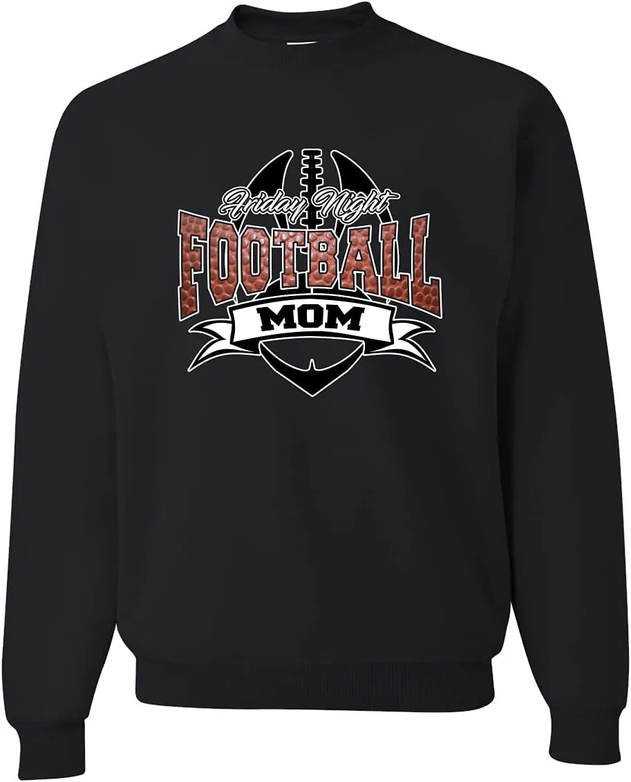 Wild Bobby Friday Night Football Mom Sports Unisex Crewneck Graphic Sweatshirt