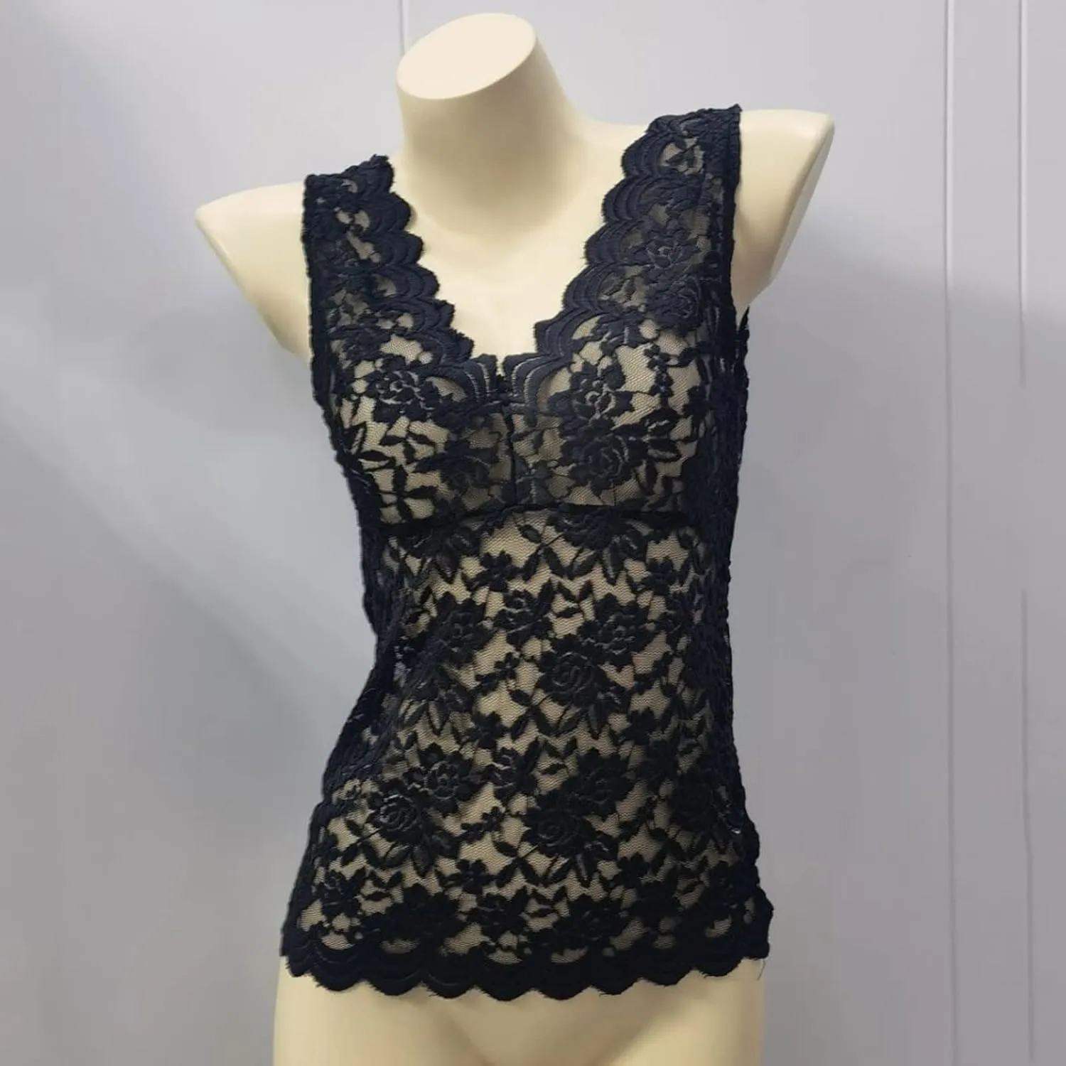 Women Shirt Sexy Lace Shirt See Through Casual Slim Fit Tops V Neck Embroidery Lace Sexy Lingerie for Plus Size