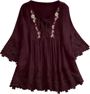 Womens Button Linen Short Sleeve T-Shirts Summer Henley Casual Plus Size Tunic Top V Neck Loose Tshirt
