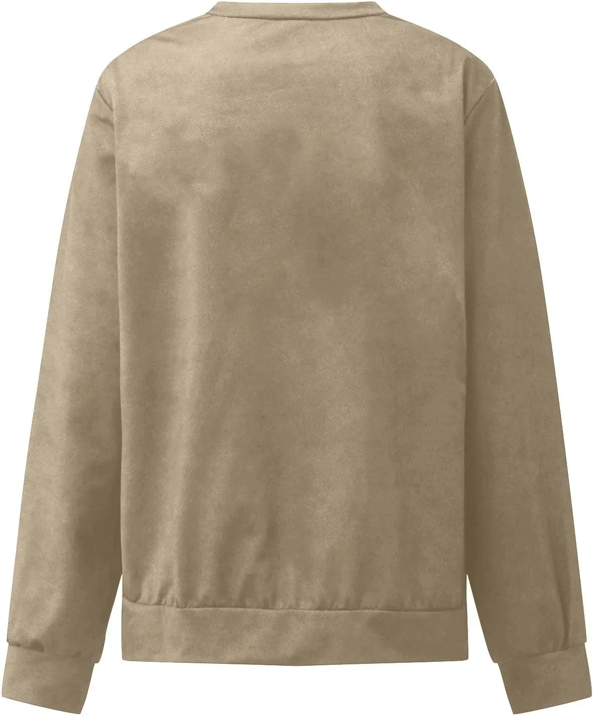 Womens Casual Sweatshirt Crewneck Loose Plain Pullover Tee Fashion Long Sleeve Lightweight Home Cozy Tunics Blouse