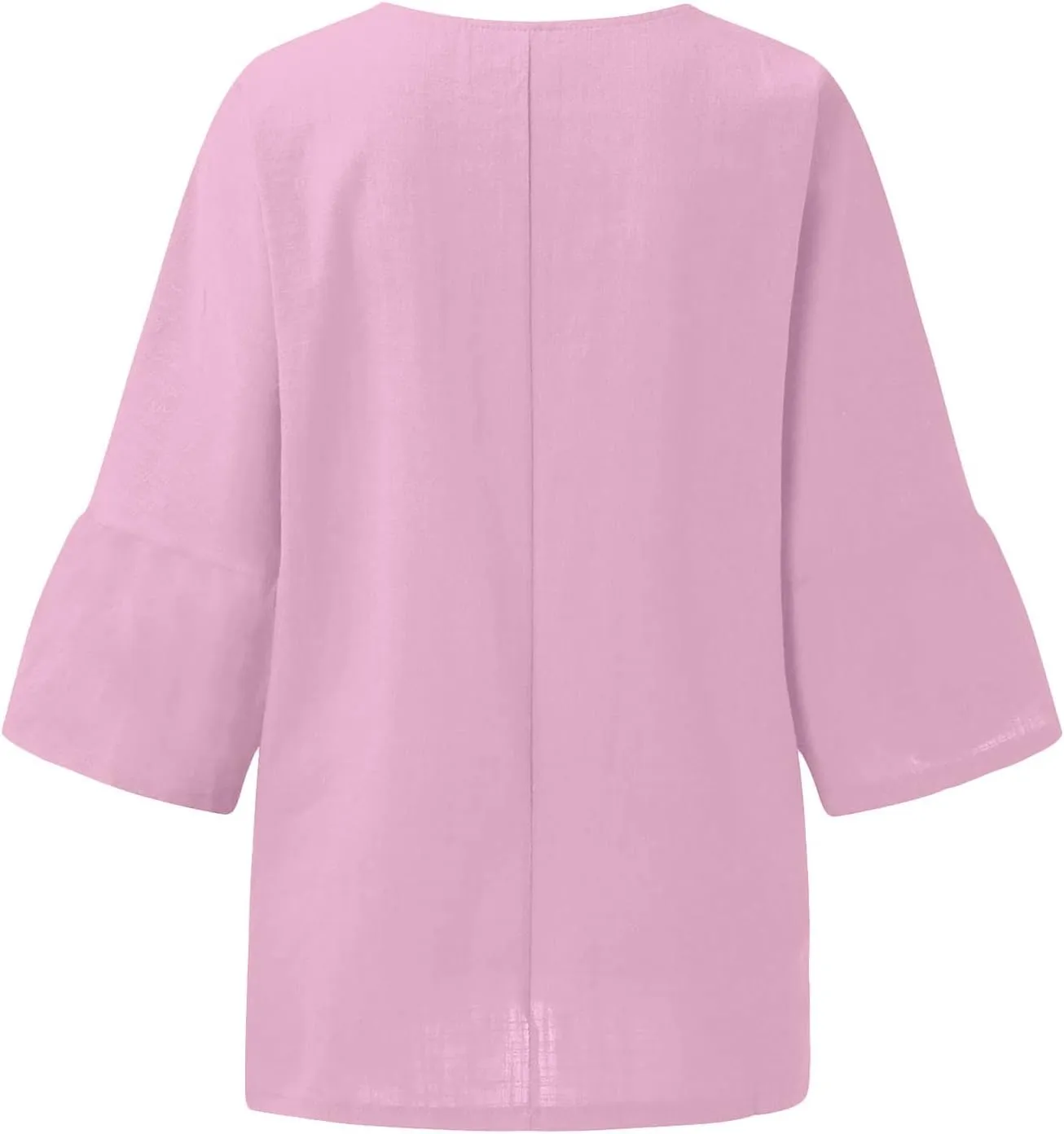 Womens Cotton Linen Shirts Casual Lightweight Gauze Tunics Tops Crewneck Blouses Spring Fashion Loose Shirts Clothing