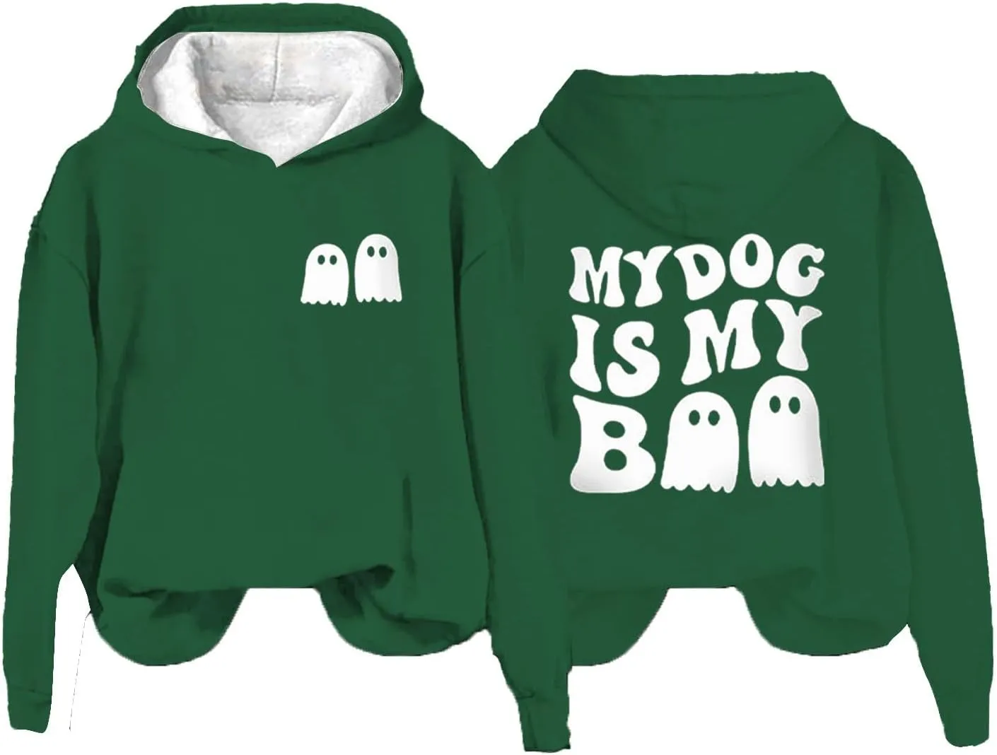 Womens Cute Hoodie Hoodless Crewneck Loose Halloween Print Long Sleeve Tunics Outdoor Exercise Pullover Sweatshirts
