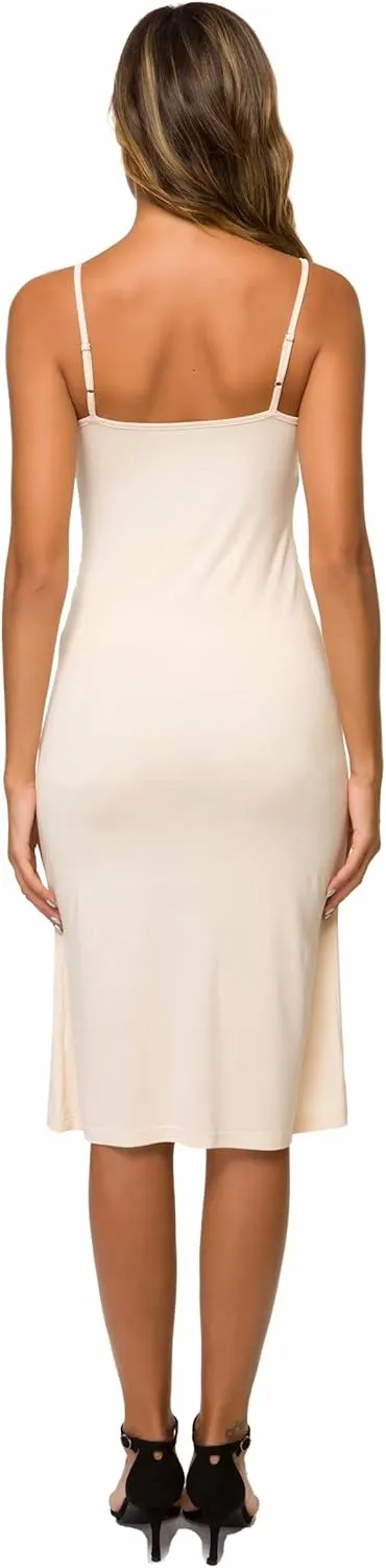 Women's Full Slips Cami Long Spaghetti Strap Under Dress