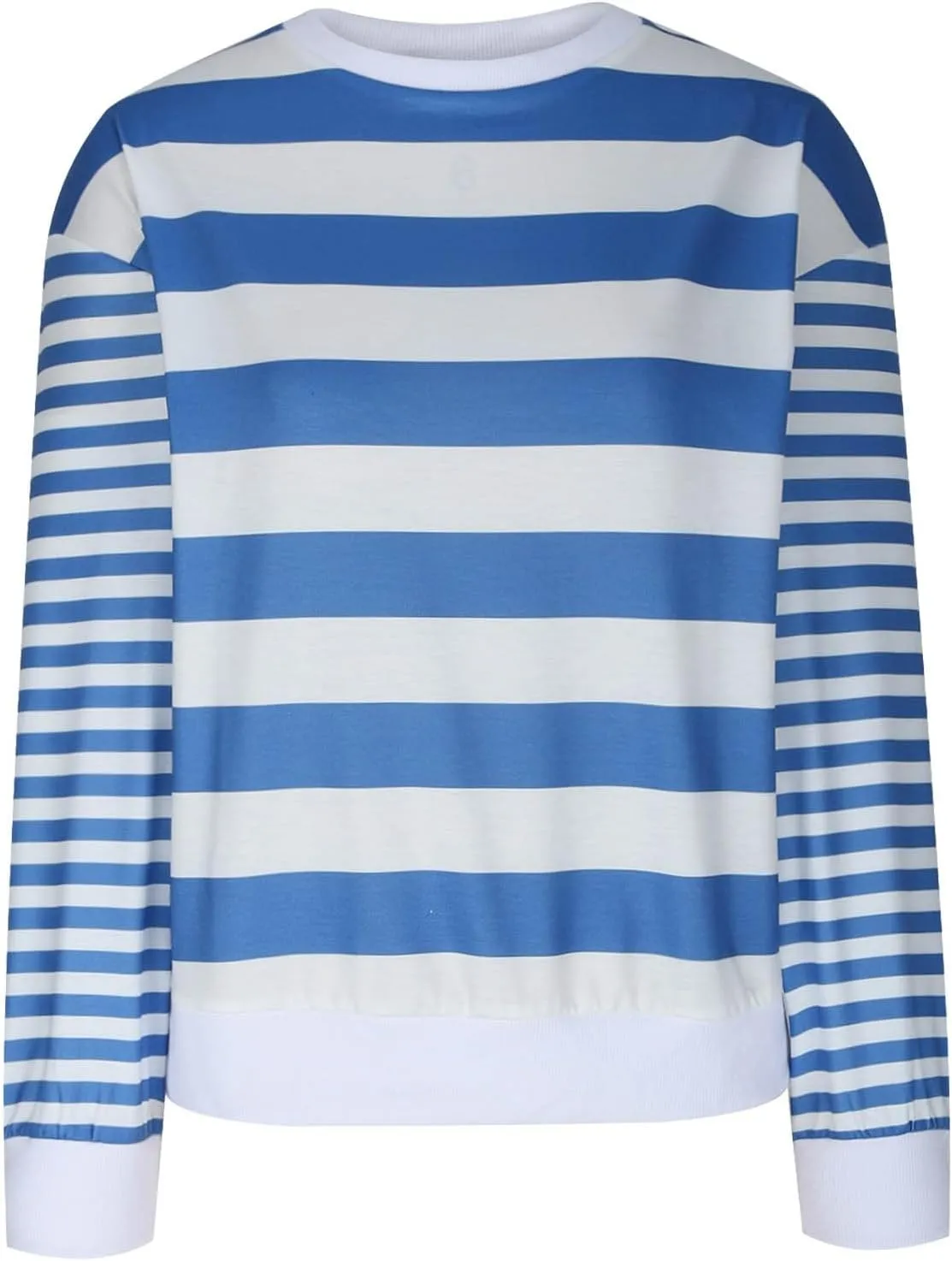 Women's Regular Fit Sweatshirts Loose Comfy Striped Print Long Sleeve Pullover Hoodie Autumnn Outdoor Crewneck Tunics