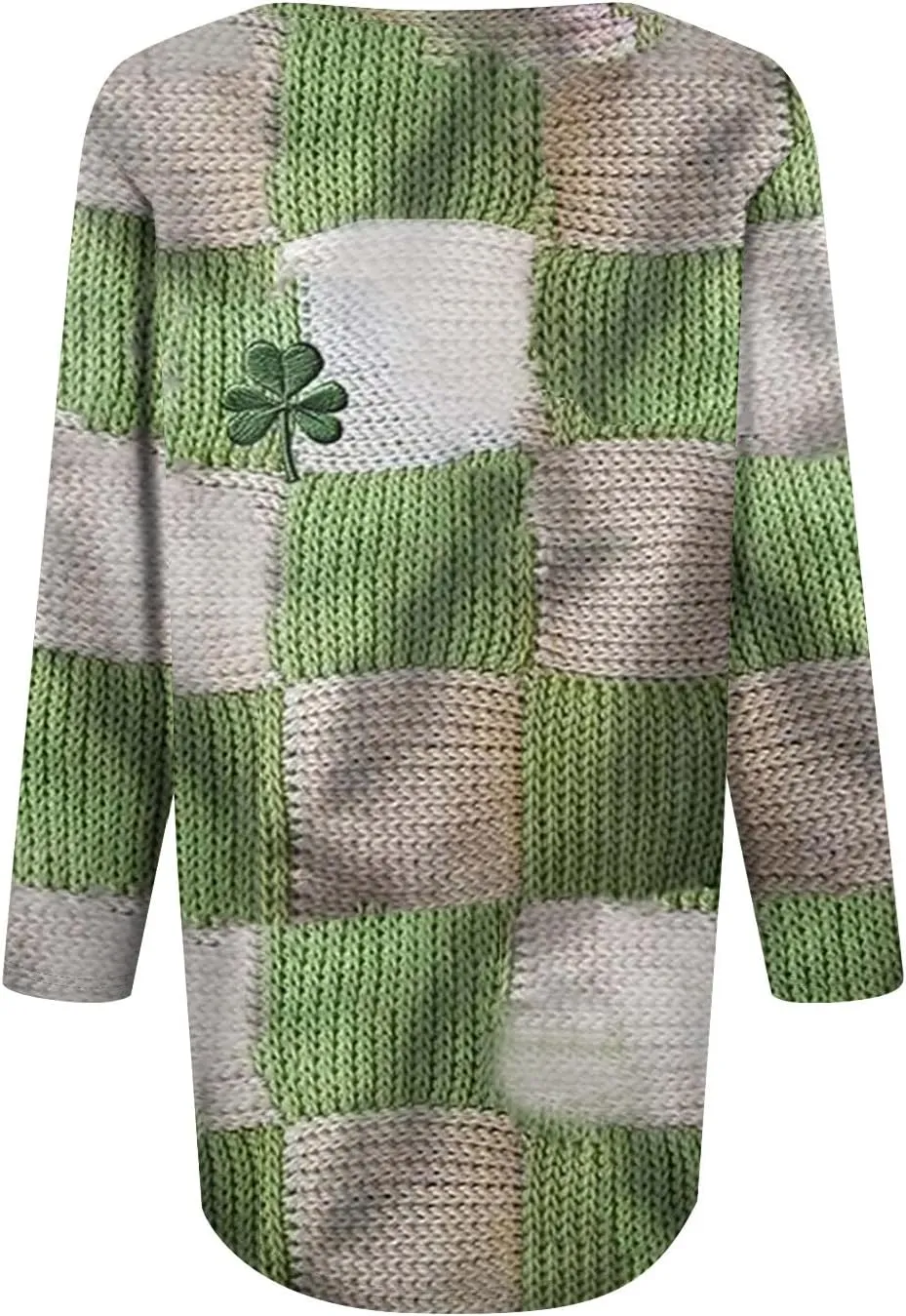 Womens St. Patrick's Day Shirts 3/4 Sleeve St. Patricks Day Shirts for Women Green,Tunic Tops to Wear with Tunics